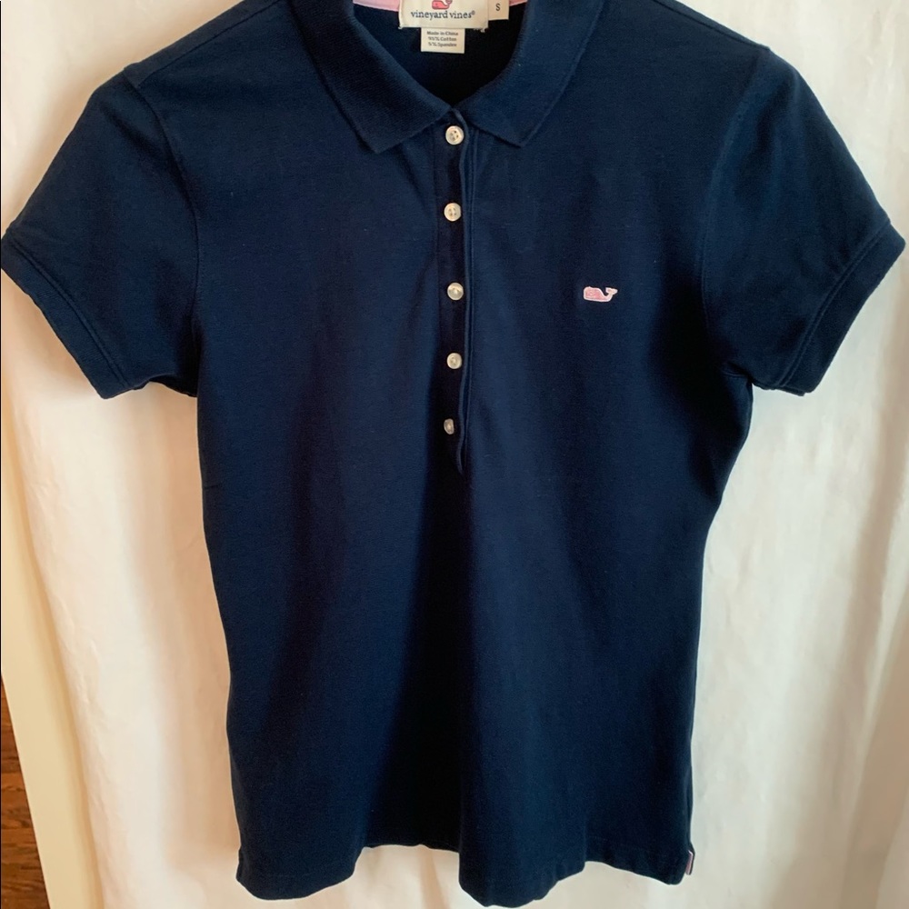 Vineyard Vines Navy Polo - Small